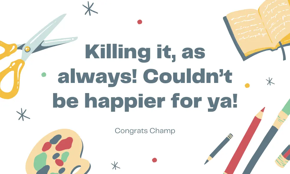 Congrats Gift Card Message