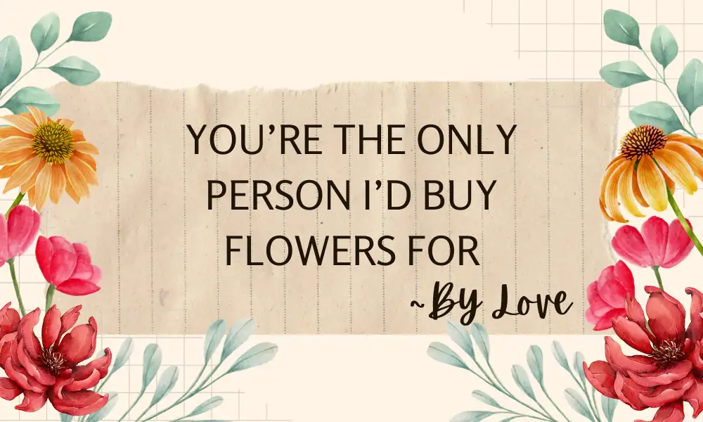 Flowers Gift Message